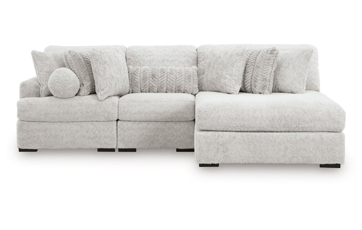 Cuddle Plush 3-Piece Sectional with Chaise