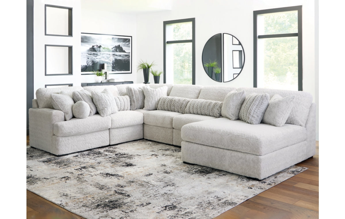 Cuddle Plush 6-Piece Sectional with Chaise