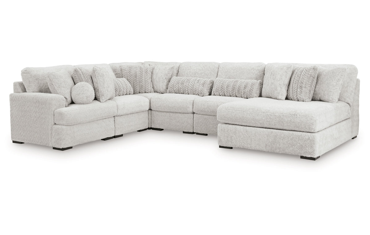 Cuddle Plush 6-Piece Sectional with Chaise