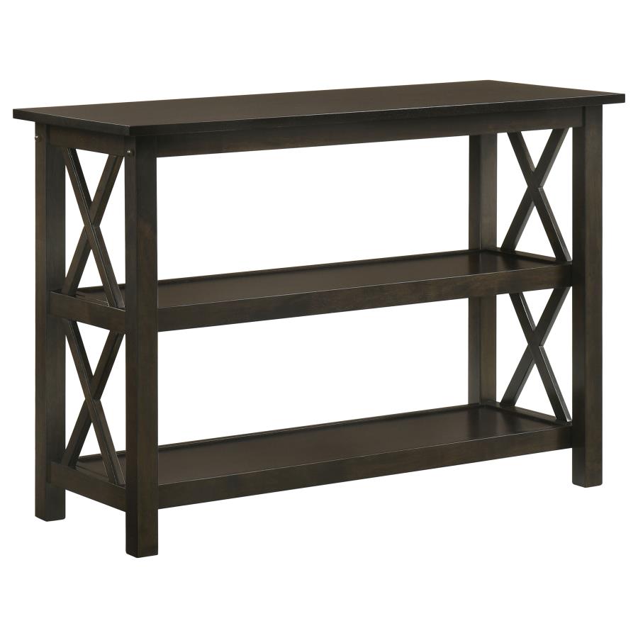 Rachelle 2-shelf Wood Entryway Console Table Dark Merlot