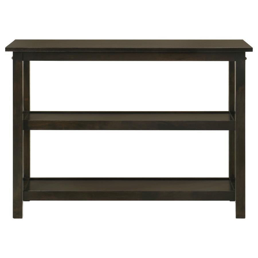 Rachelle 2-shelf Wood Entryway Console Table Dark Merlot