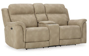 Next-Gen Durapella Power Reclining Loveseat with Console