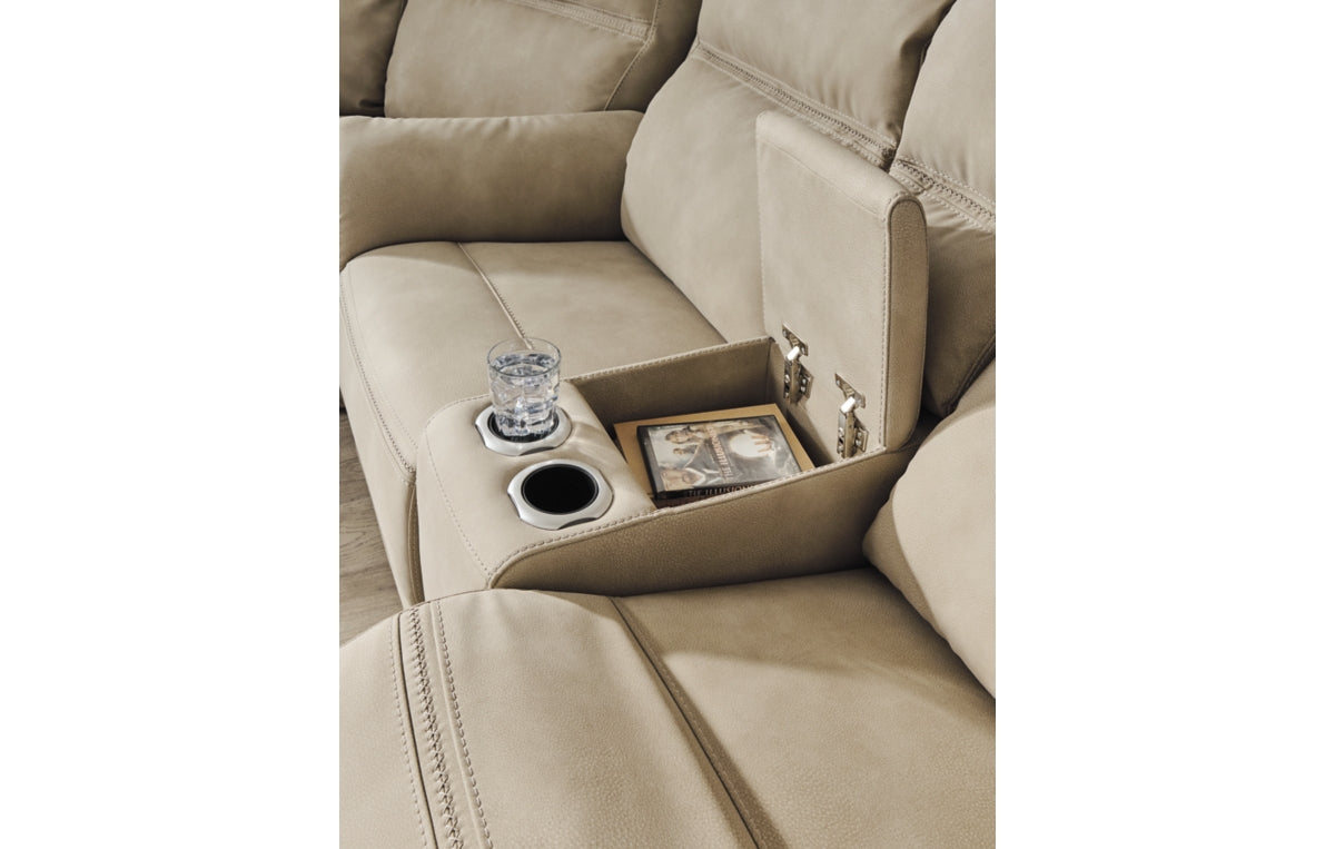 Next-Gen Durapella Power Reclining Loveseat with Console