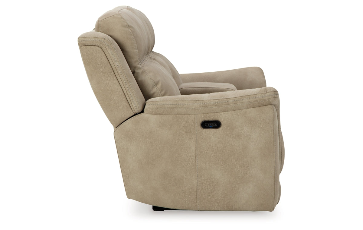 Next-Gen Durapella Power Reclining Loveseat with Console