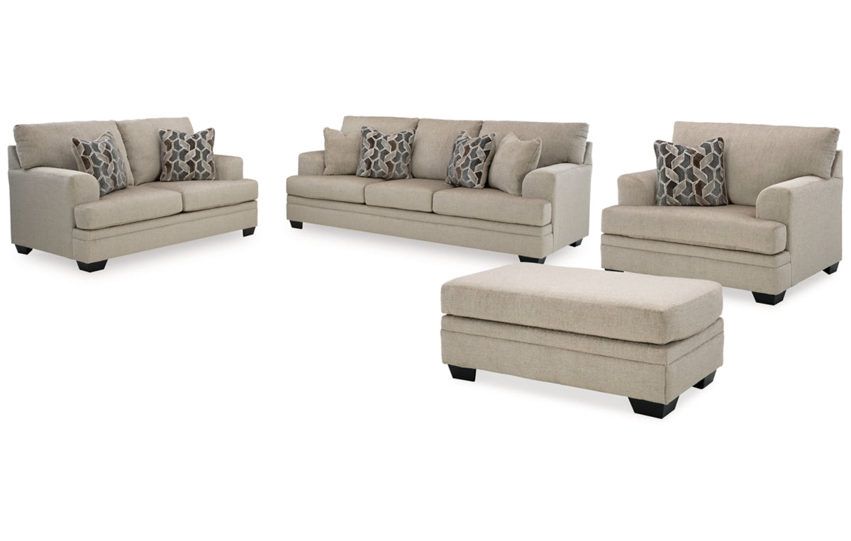 Stonemeade Sofa, Loveseat, Chair and Ottoman