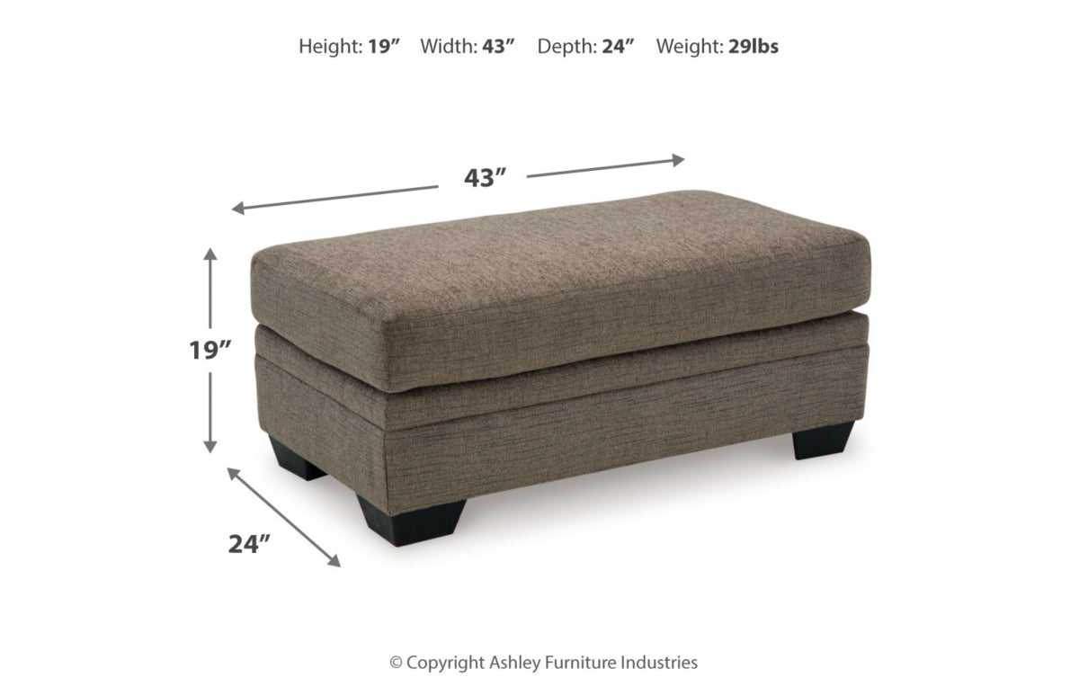 Stonemeade Sofa Chaise, Chair, and Ottoman