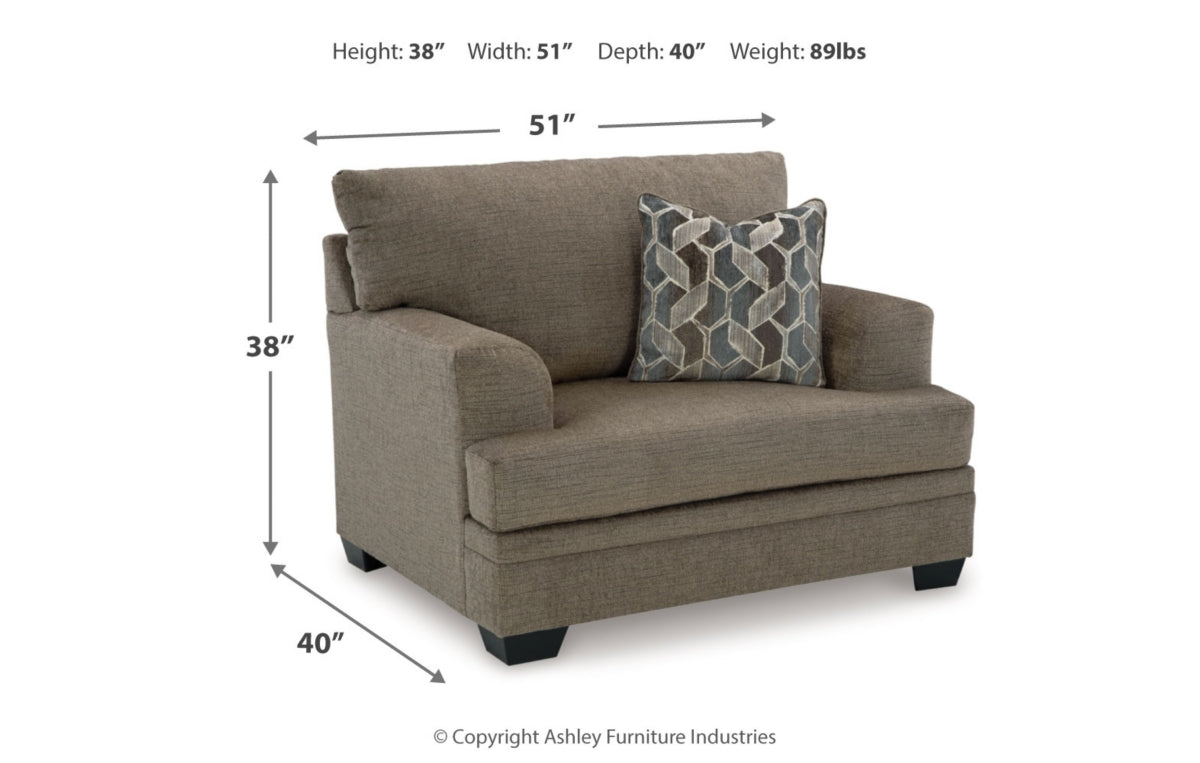 Stonemeade Sofa Chaise, Chair, and Ottoman