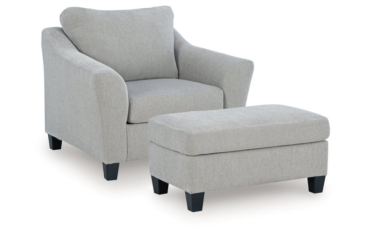 Willarae Chair and Ottoman