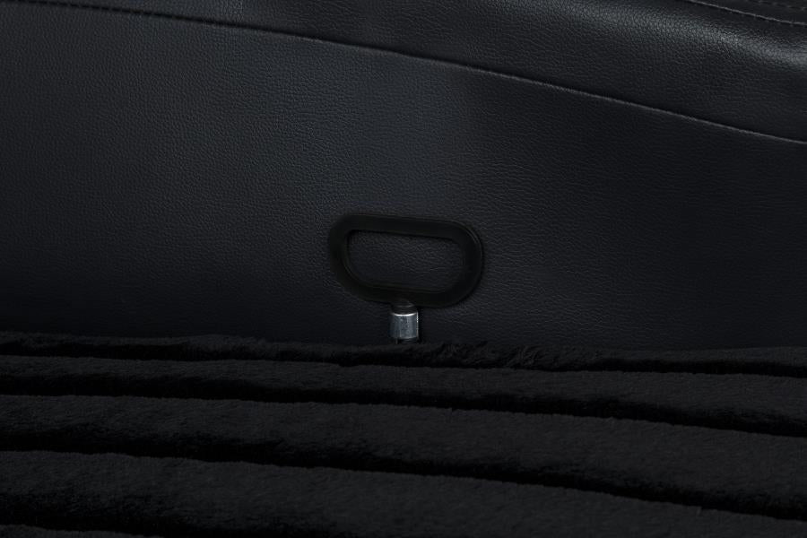 Madden 3-piece Corduroy Upholstered Manual Theater Seating Black