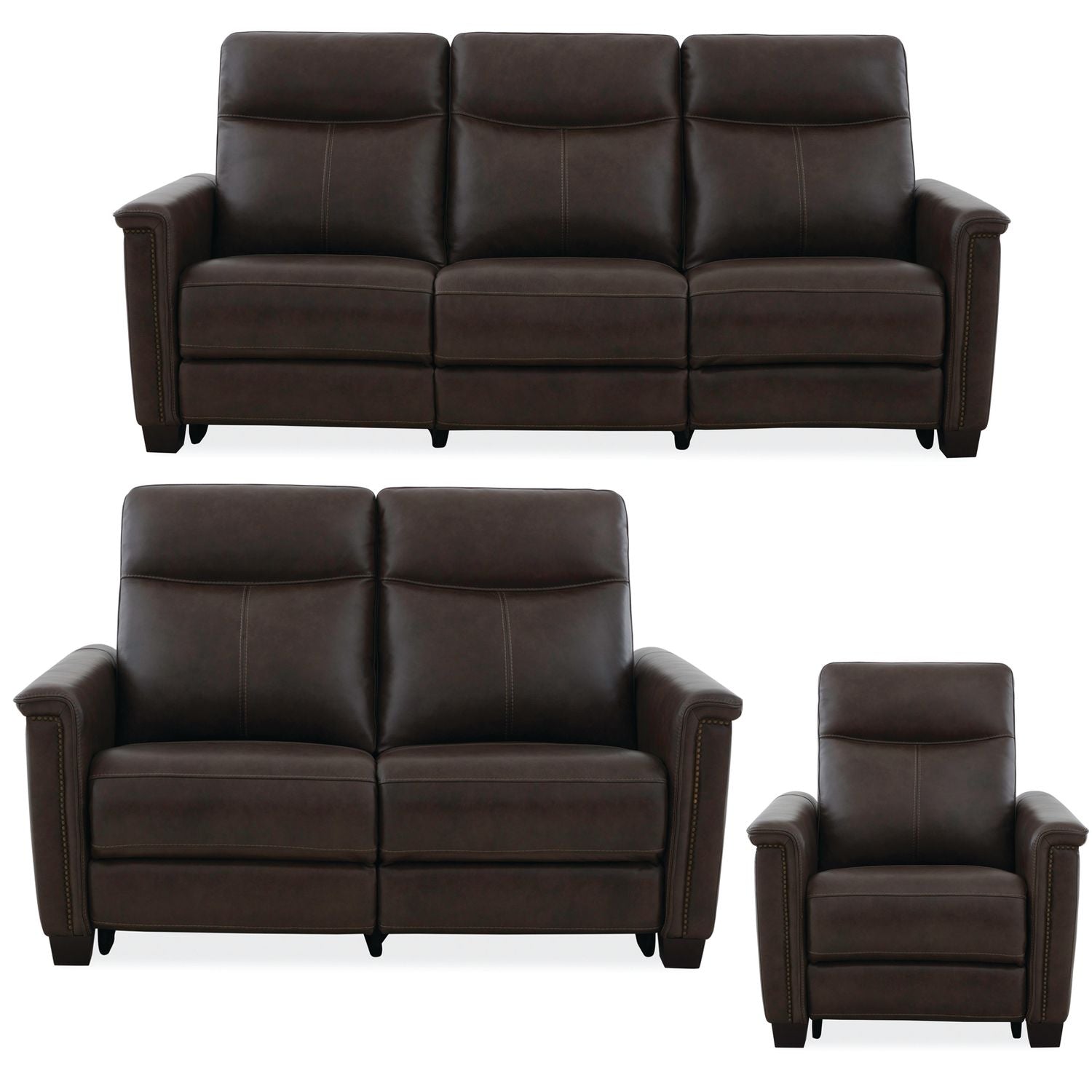 Crawford Sofa with Loveseat & Recliner