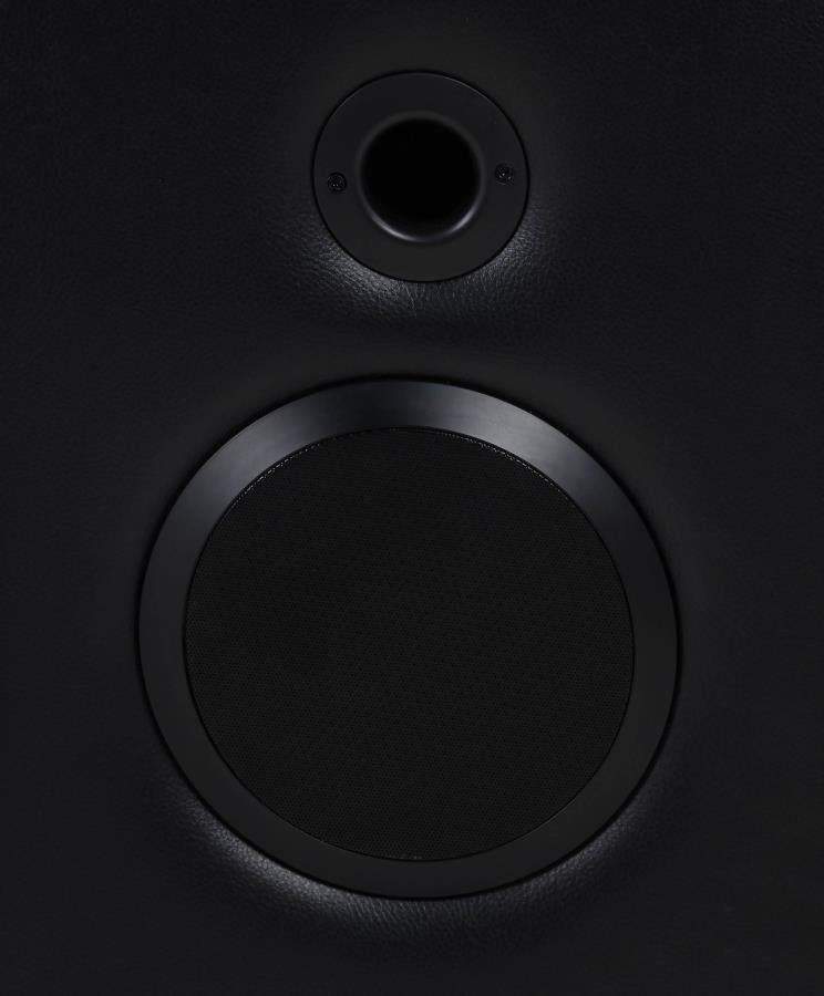 Zuma 3-piece Faux Leather Dual Power LED Sofa Set Black