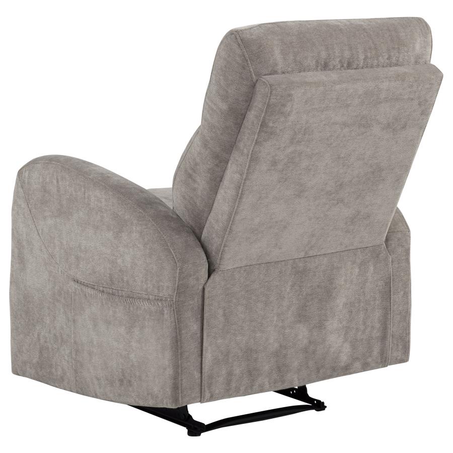 Hamilton Chenille Upholstered Manual Recliner Sand