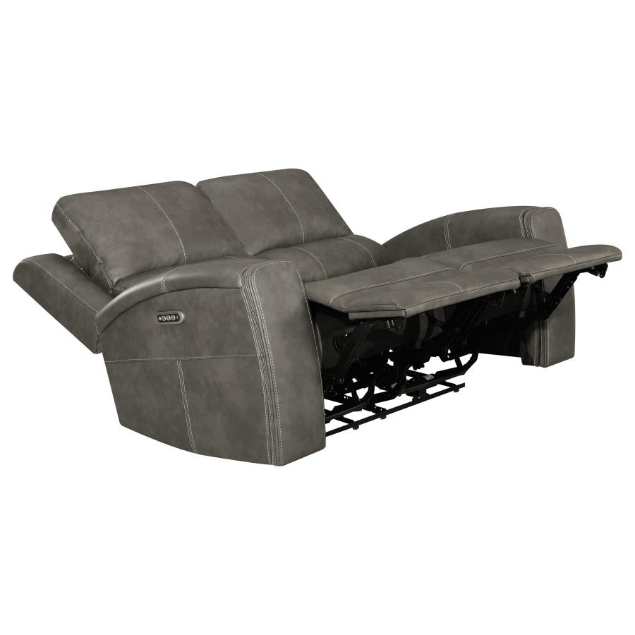 Brickston 3-piece Triple Power Reclining Sofa Set Charcoal