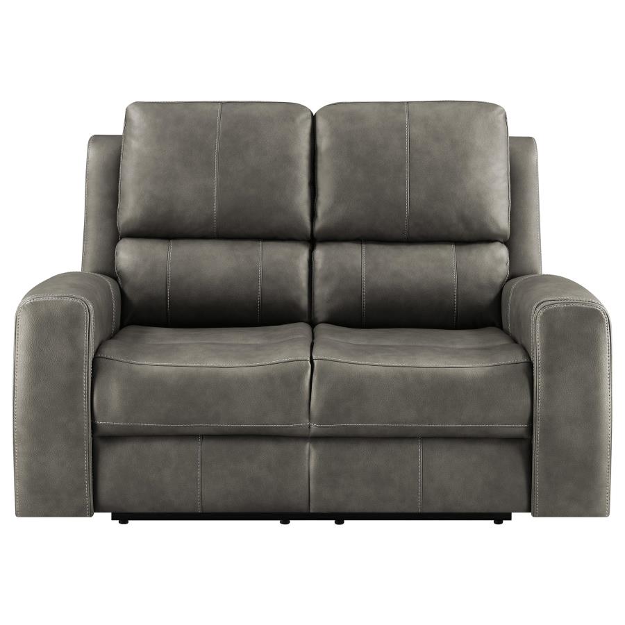 Brickston Triple Power Reclining Loveseat Charcoal