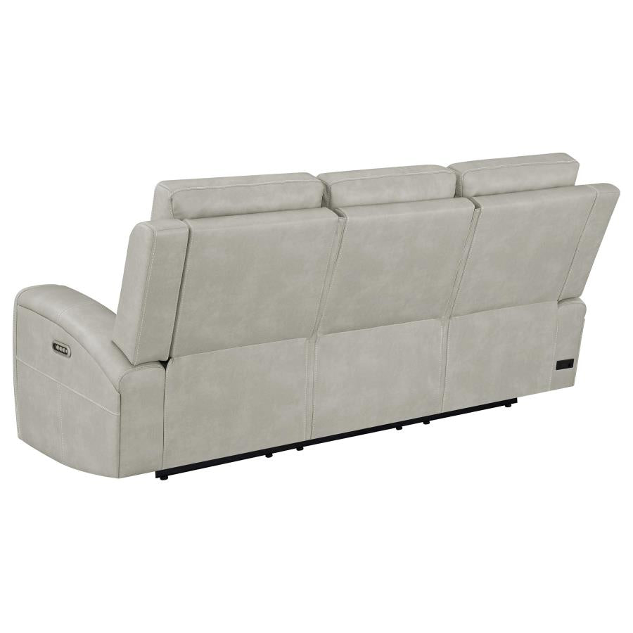 Brickston 2-piece Triple Power Reclining Sofa Set Grey