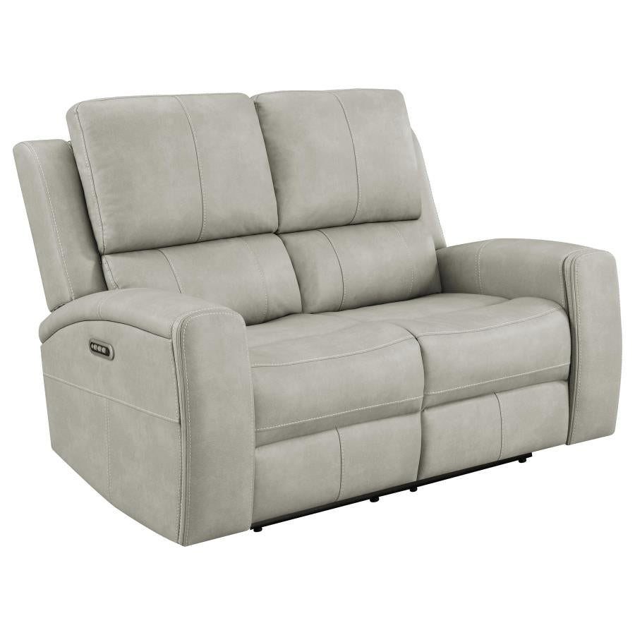 Brickston 2-piece Triple Power Reclining Sofa Set Grey