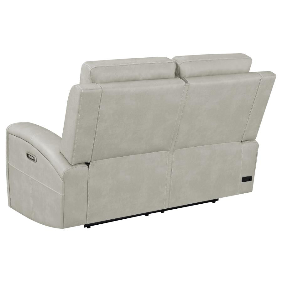 Brickston 2-piece Triple Power Reclining Sofa Set Grey