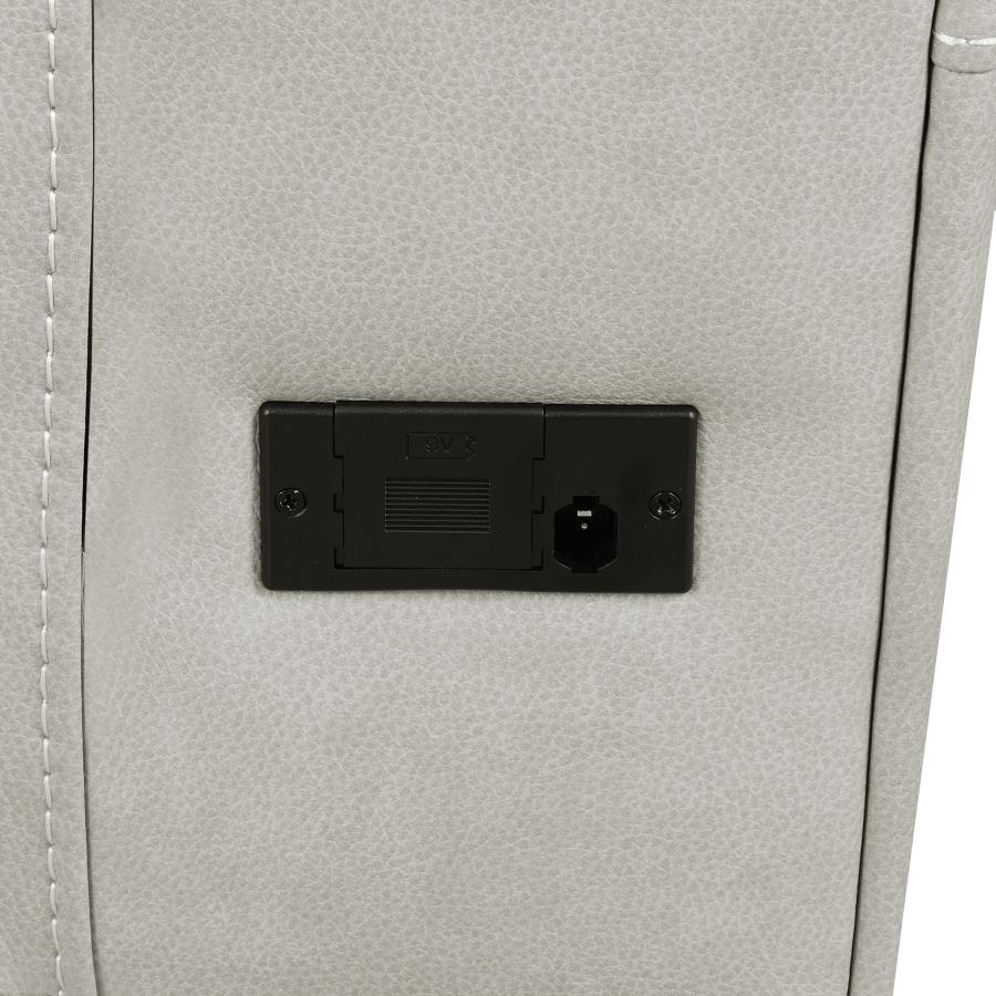 Brickston 2-piece Triple Power Reclining Sofa Set Grey