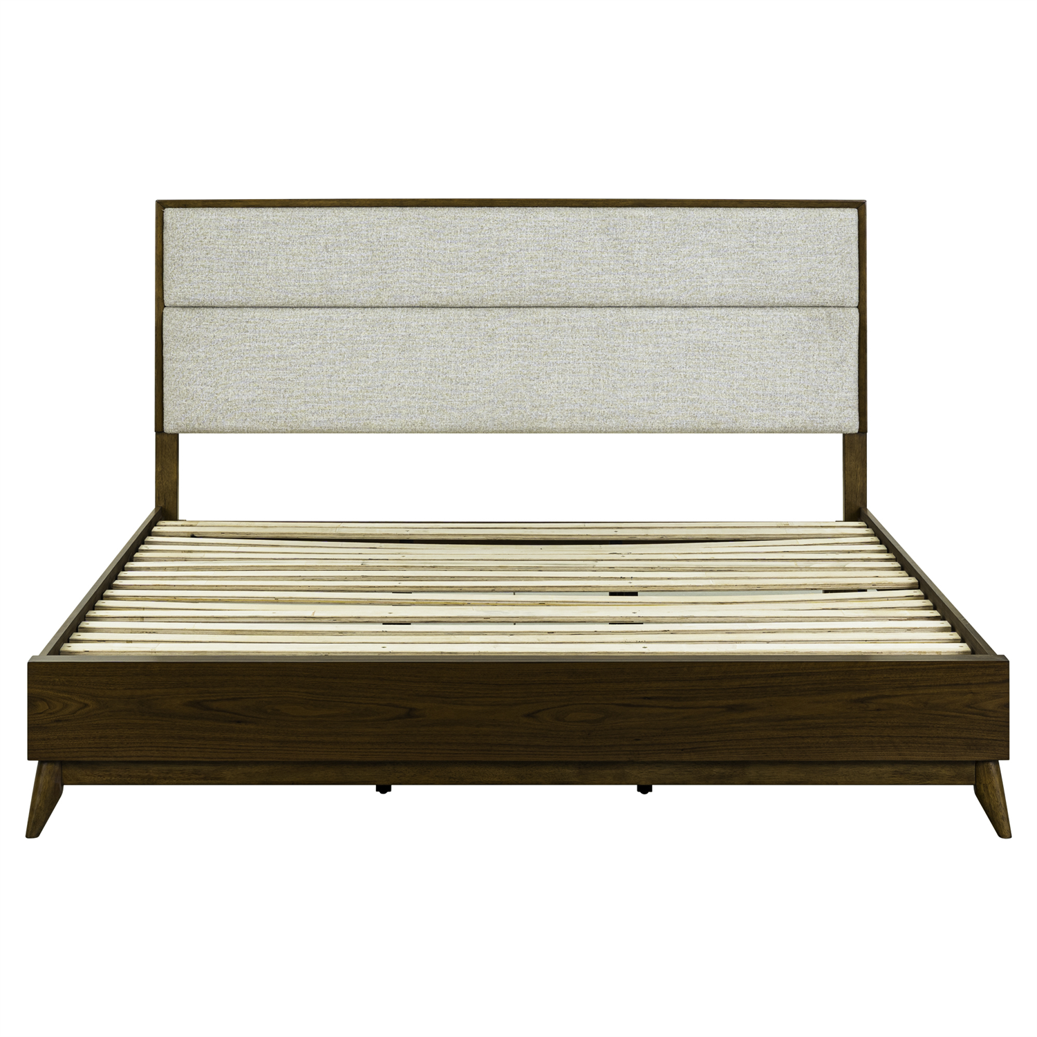 Century Modern California King Upholstery Platform Bed