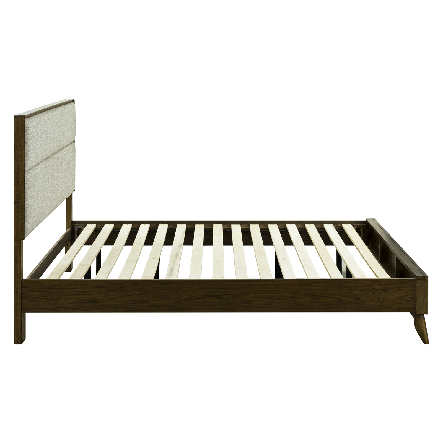 Century Modern California King Upholstery Platform Bed