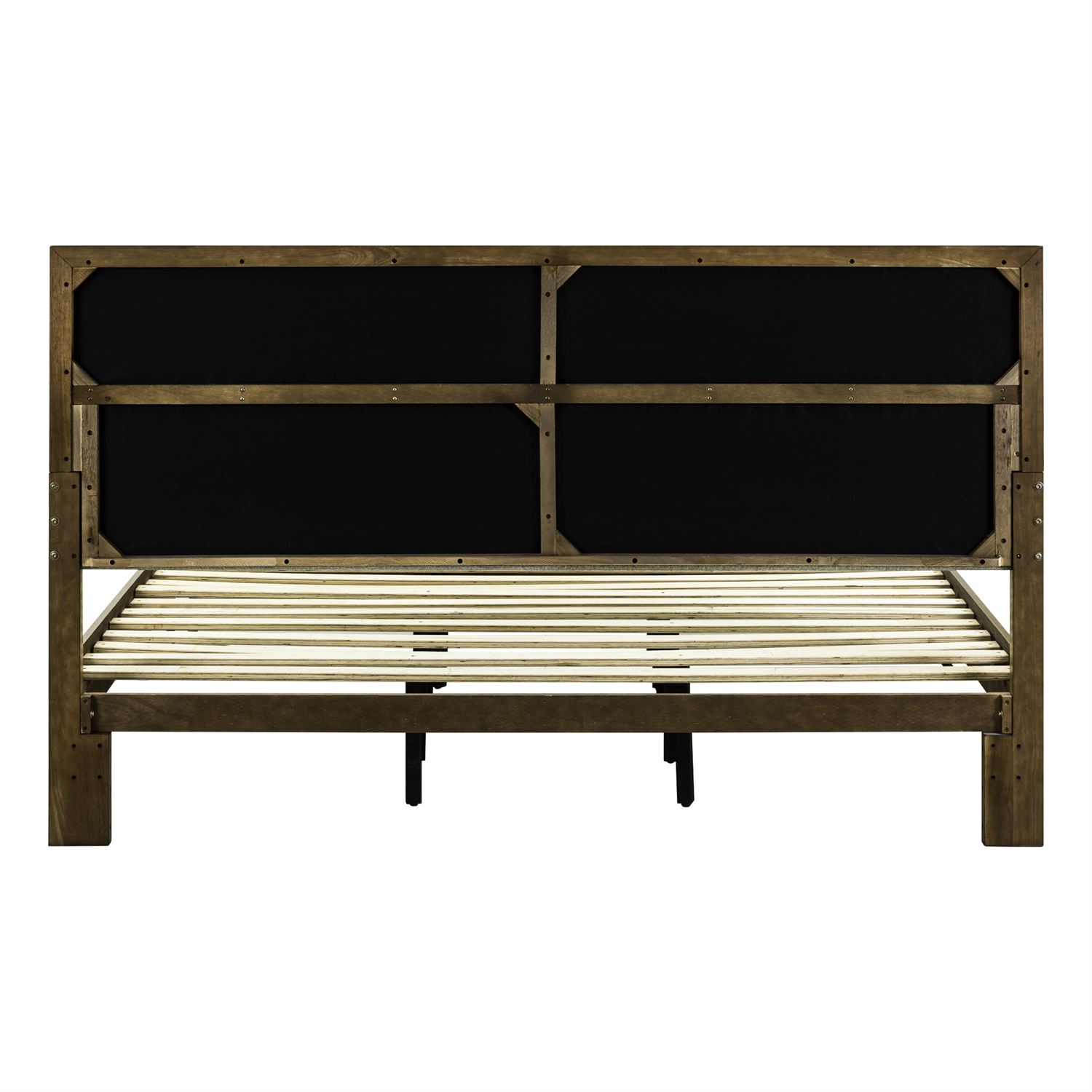 Century Modern California King Upholstery Platform Bed