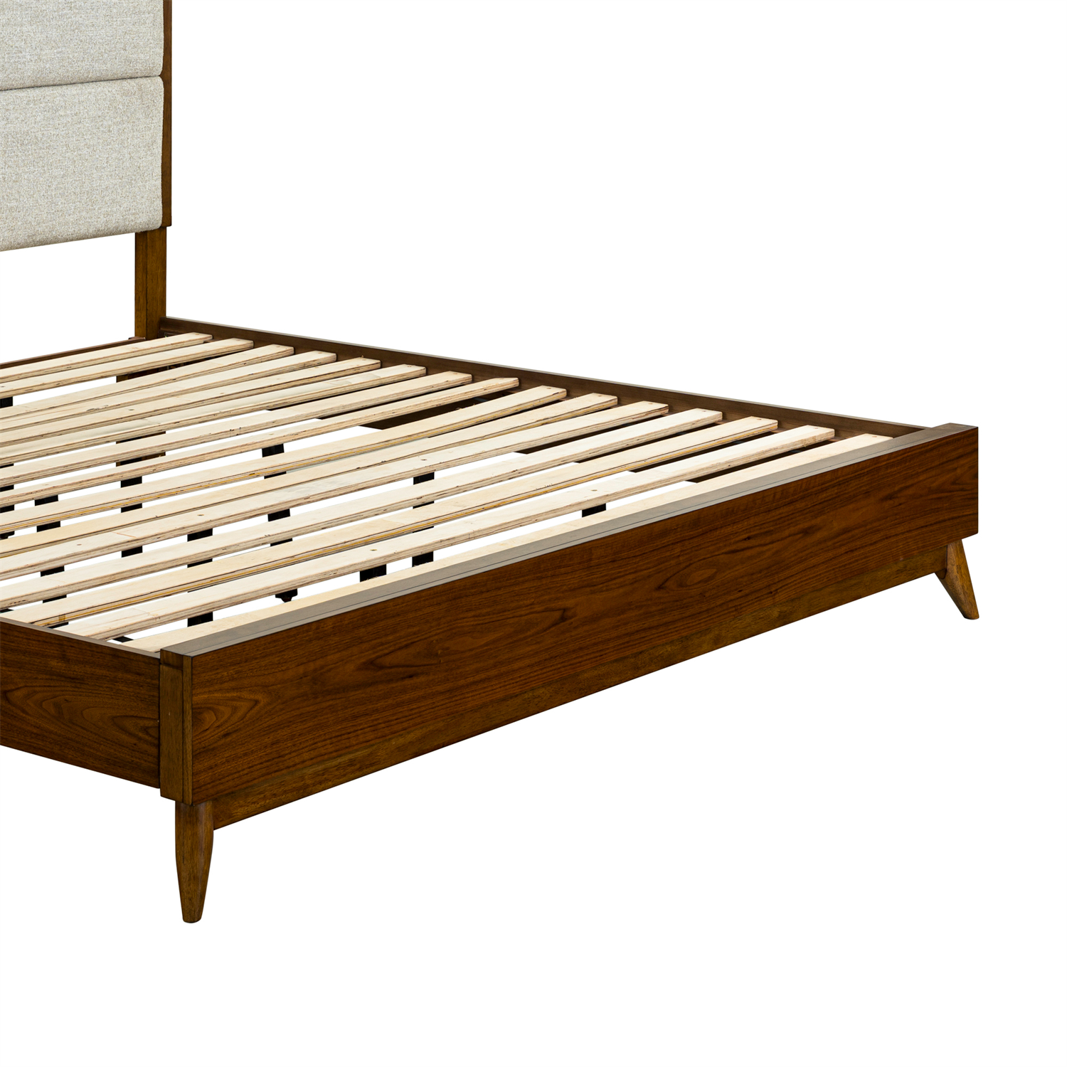 Century Modern King Upholstery Platform Bed