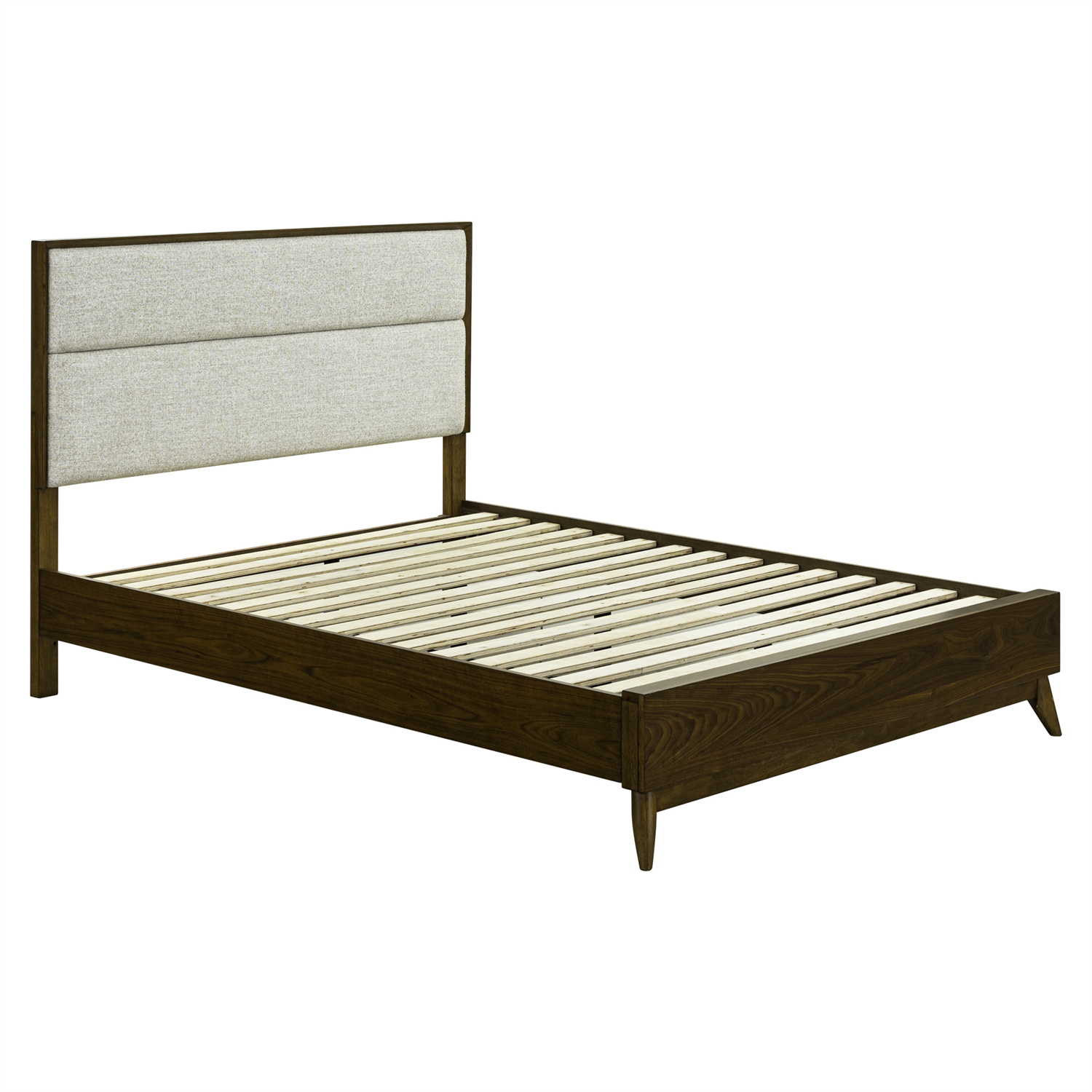 Century Modern Queen Upholstery Platform Bed