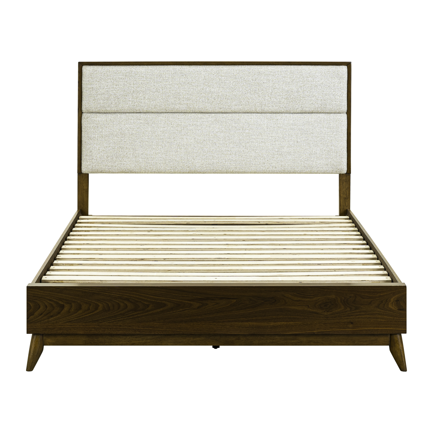 Century Modern Queen Upholstery Platform Bed