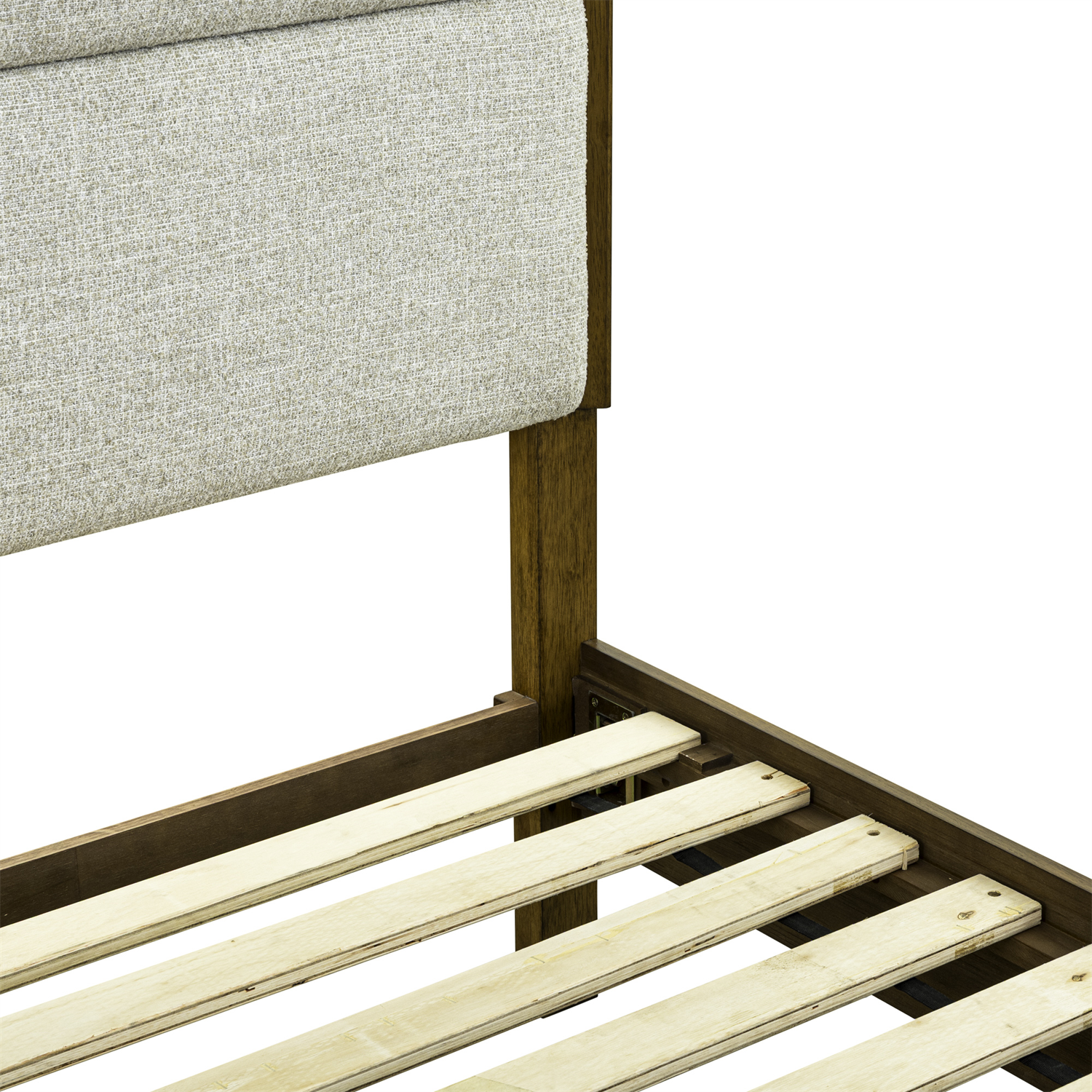 Century Modern Queen Upholstery Platform Bed