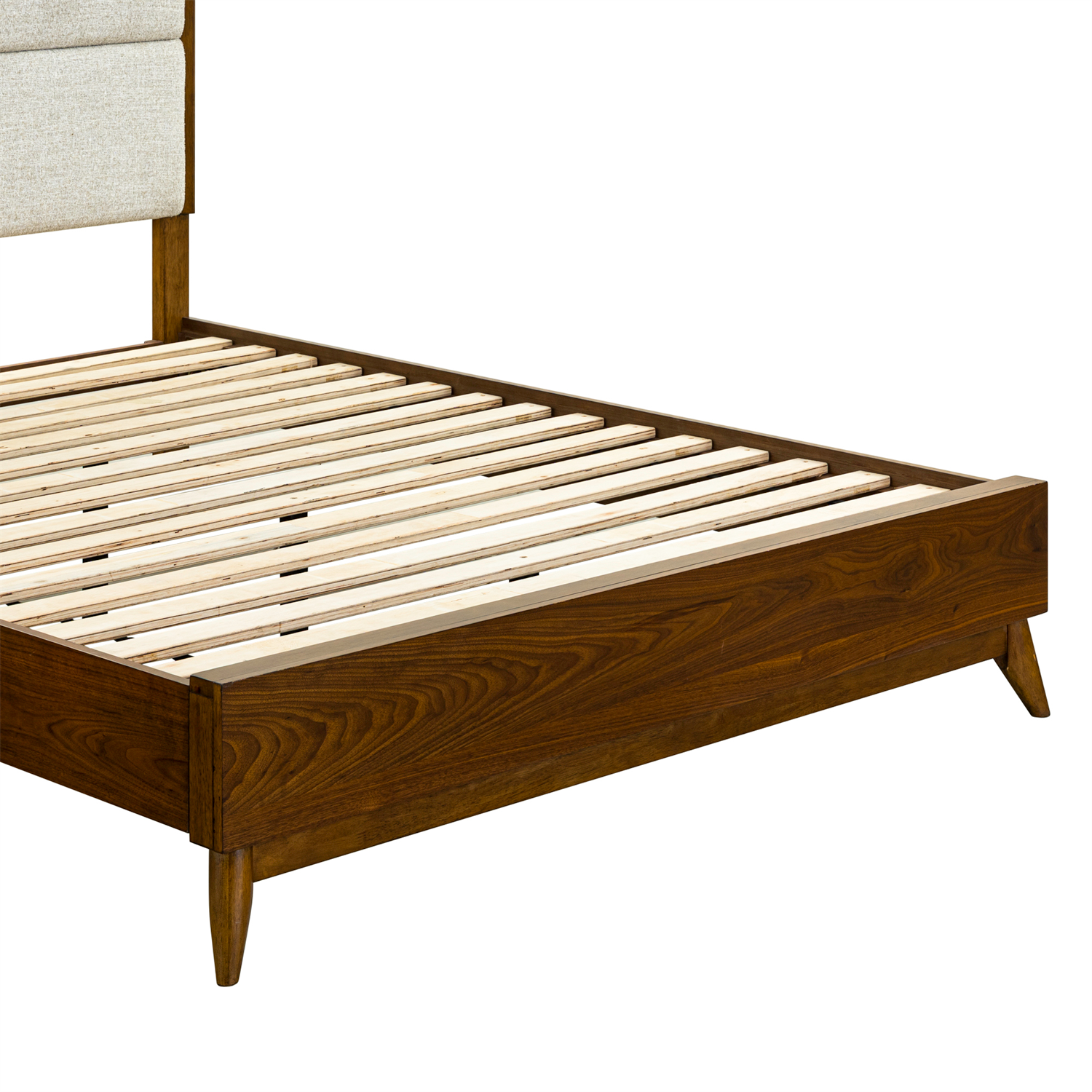 Century Modern Queen Upholstery Platform Bed