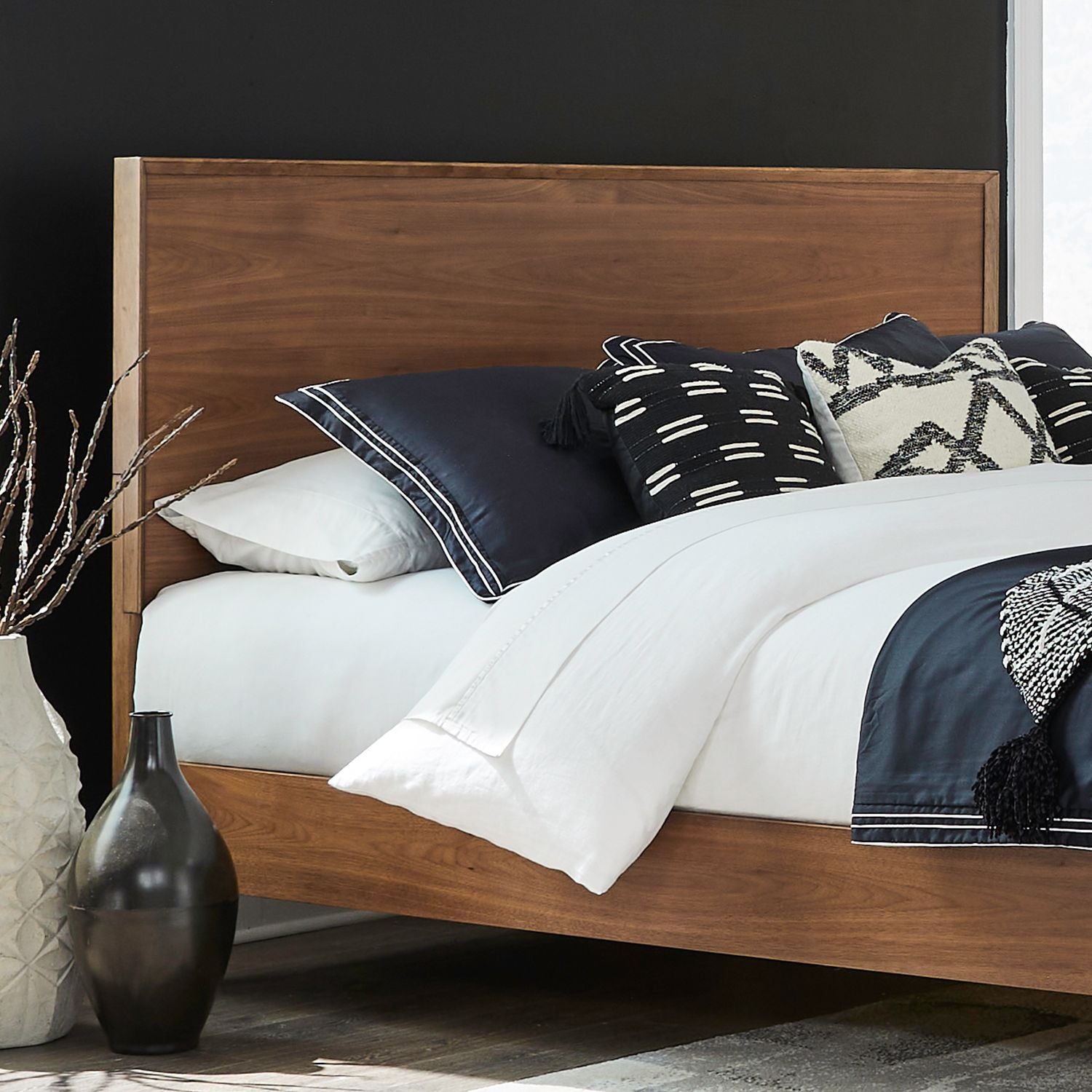 Century Modern Queen Panel Headboard