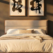 Century Modern King Upholstery Panel Headboard