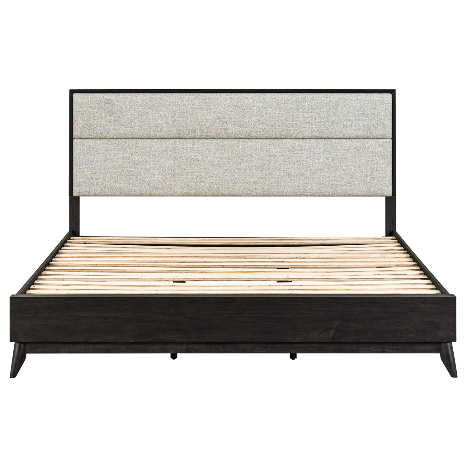 Century Modern King Upholstery Platform Bed
