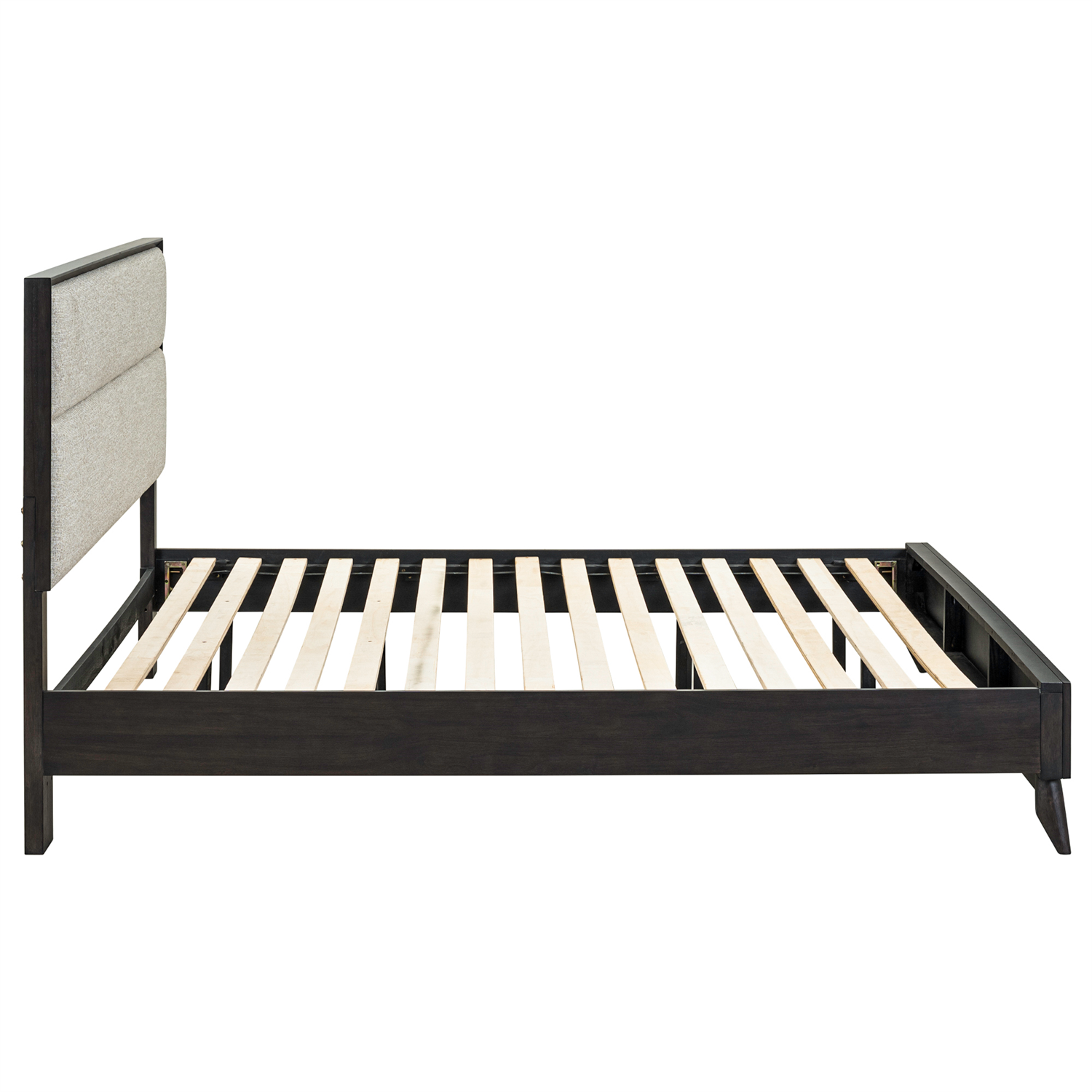 Century Modern King Upholstery Platform Bed