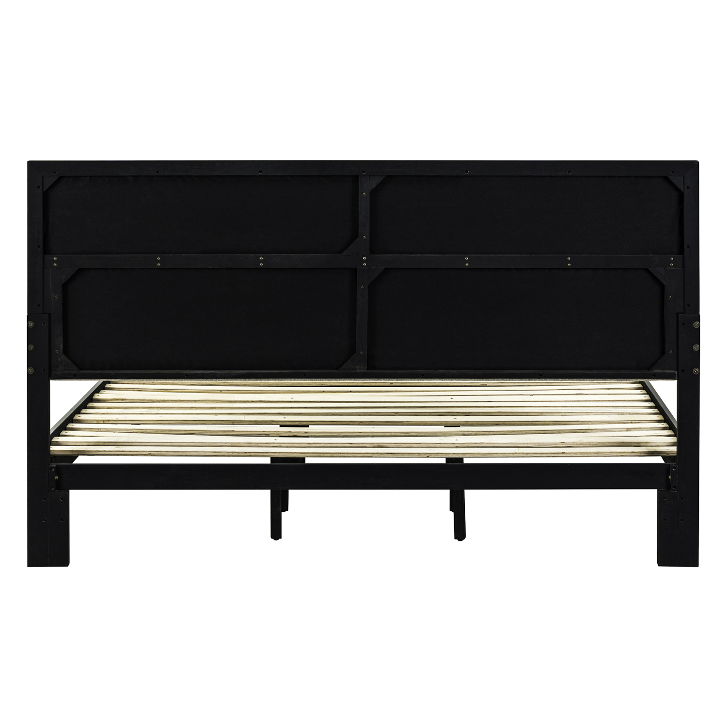 Century Modern King Upholstery Platform Bed