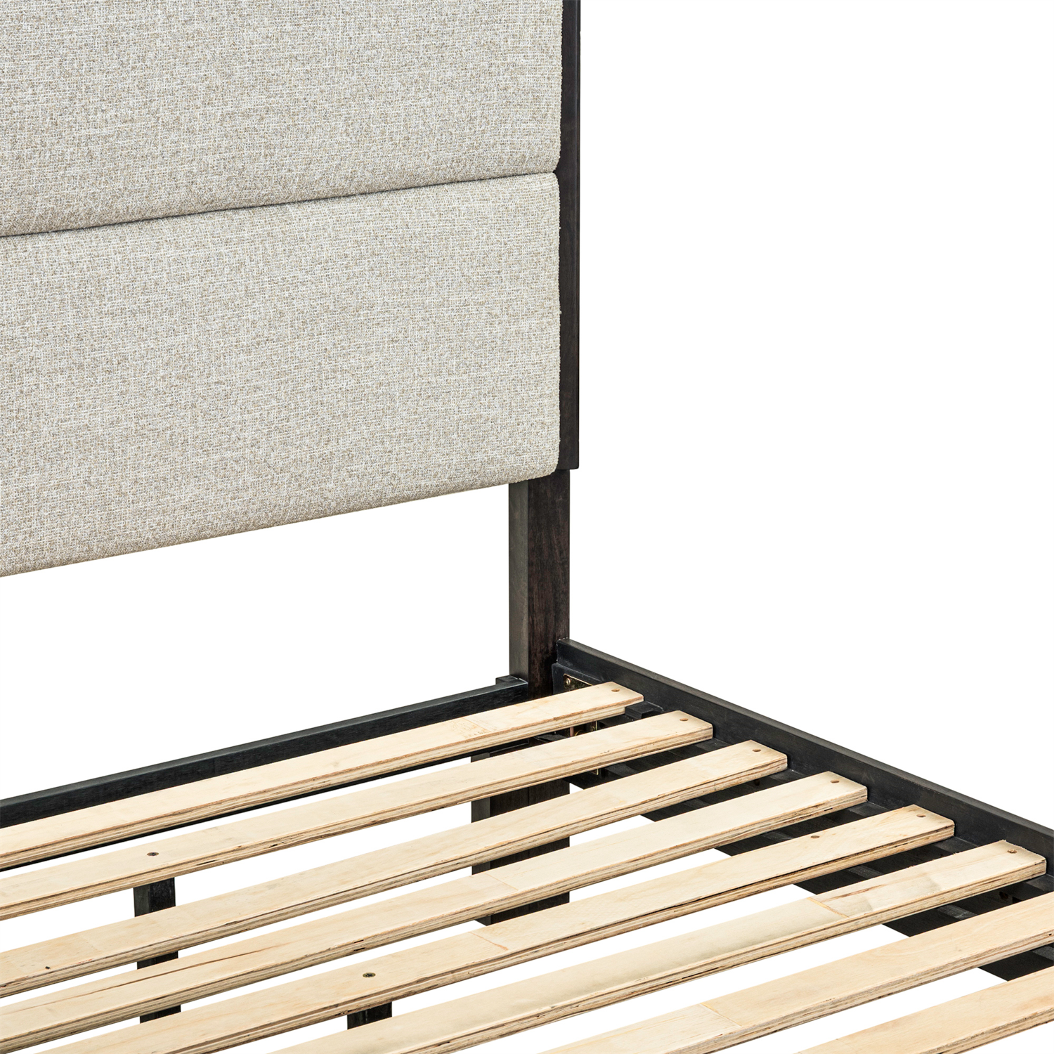 Century Modern King Upholstery Platform Bed