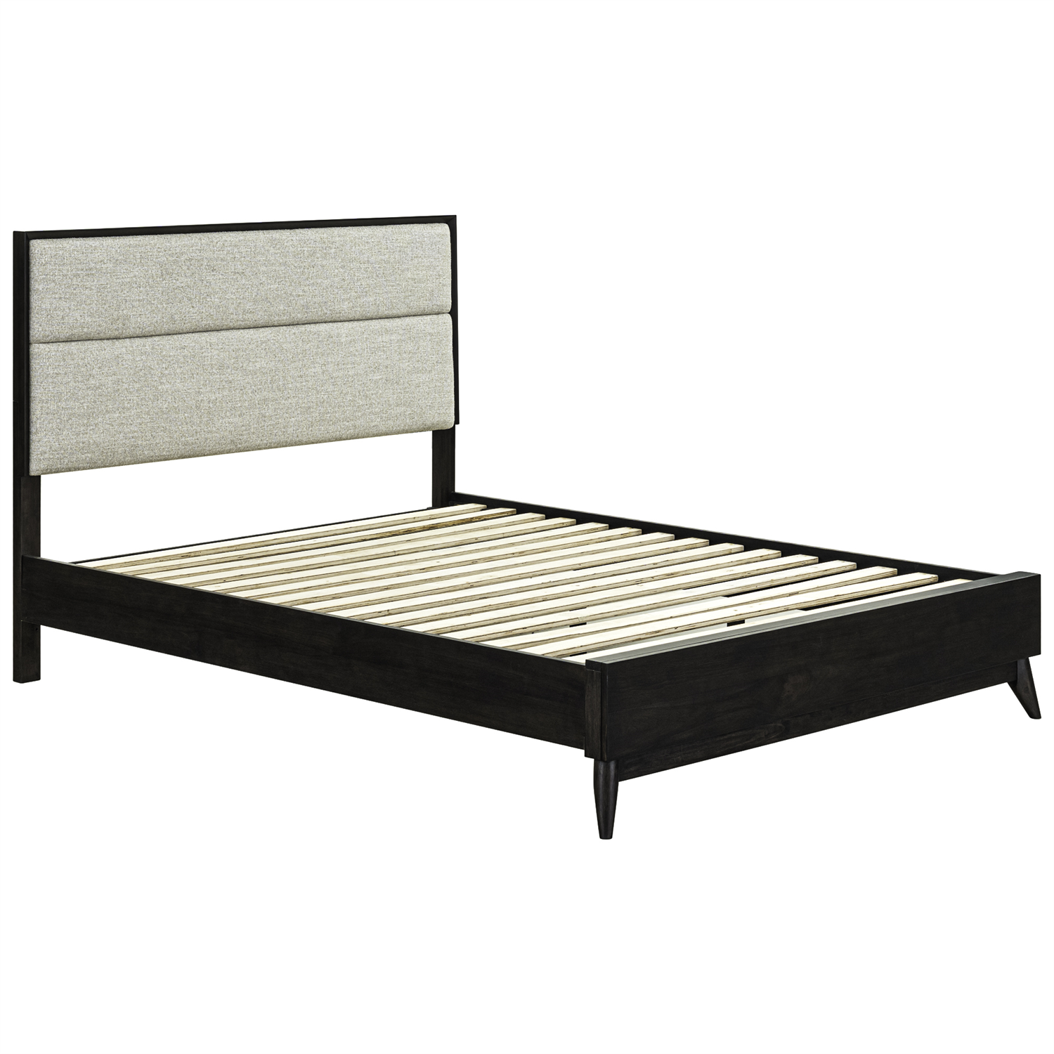 Century Modern Queen Upholstery Platform Bed
