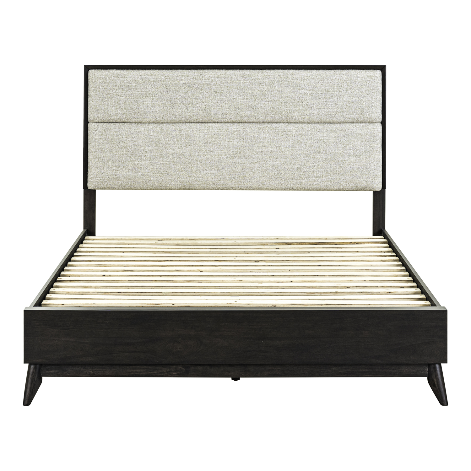 Century Modern Queen Upholstery Platform Bed