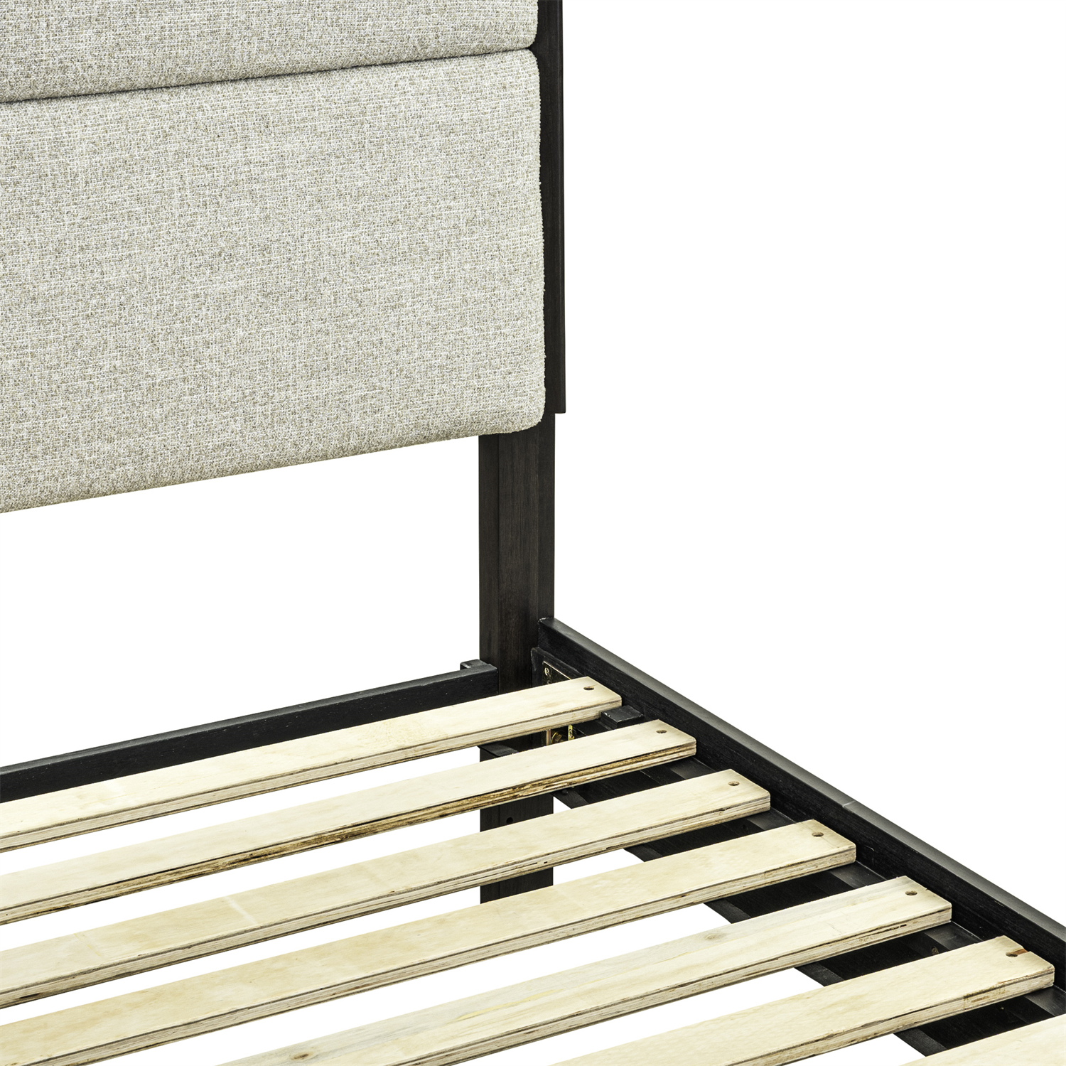 Century Modern Queen Upholstery Platform Bed