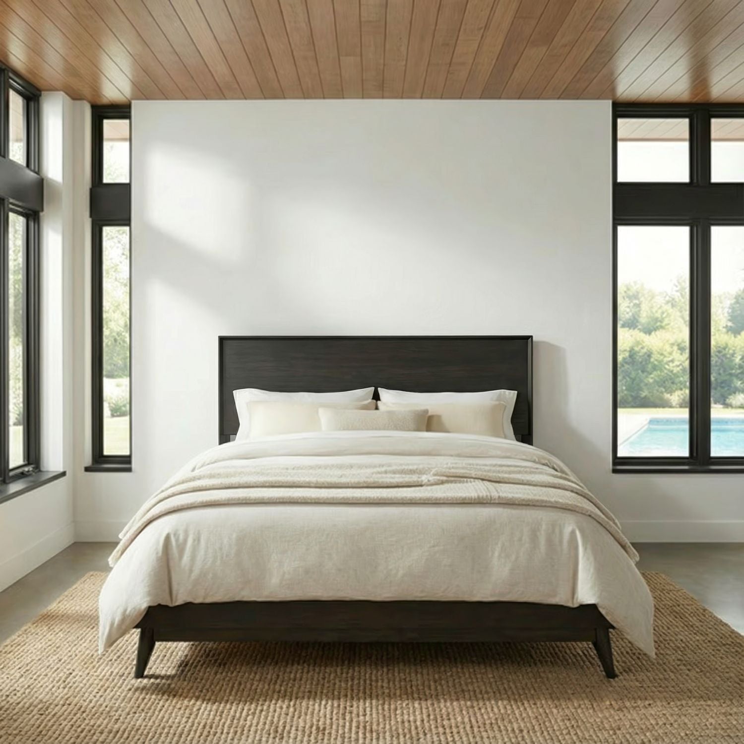 Century Modern Queen Panel Headboard