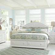 Summer House I King Storage Bed, Dresser & Mirror, Chest, Nightstand