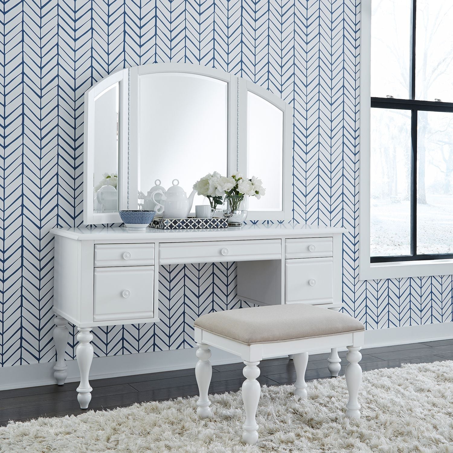 Summer House I 3 Piece Vanity Set