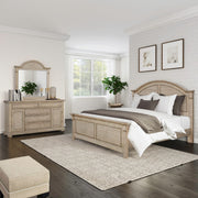 Summer House King Panel Bed, Dresser & Mirror