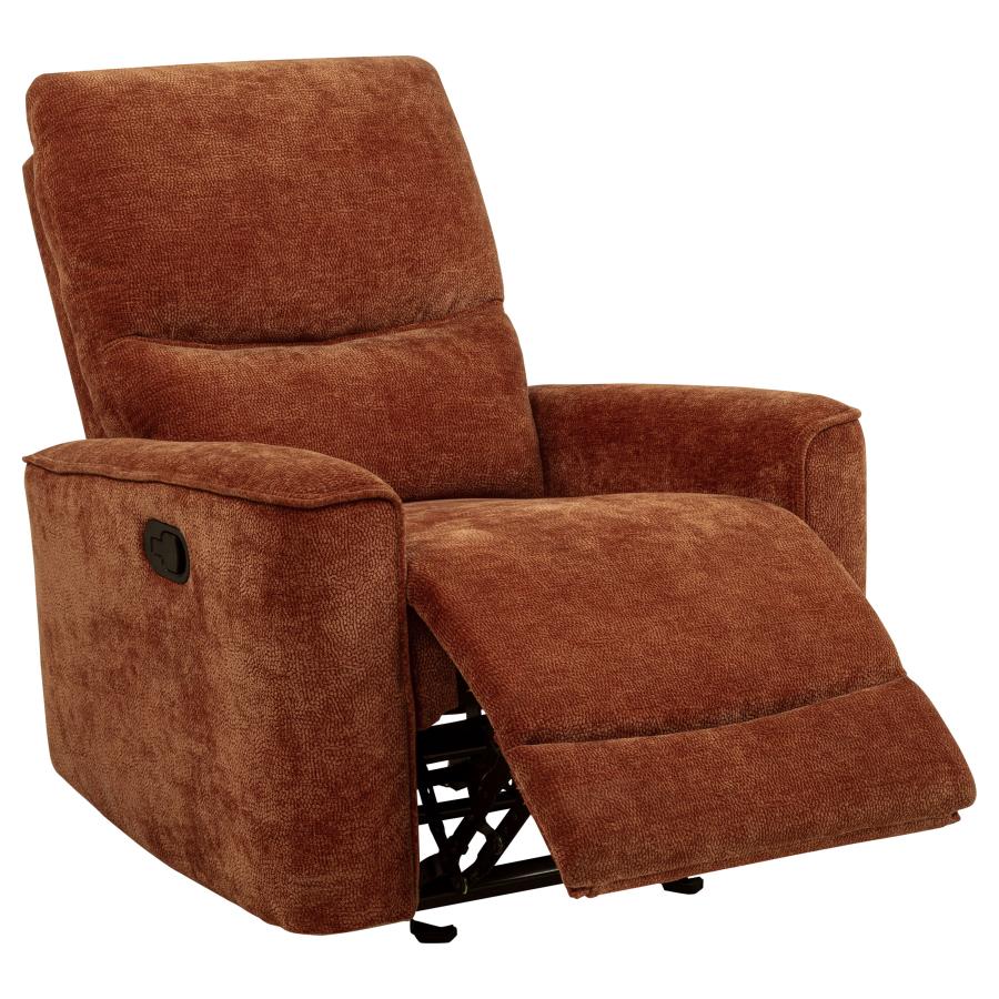 Navarro 3-piece Upholstered Reclining Sofa Set Burnt Orange