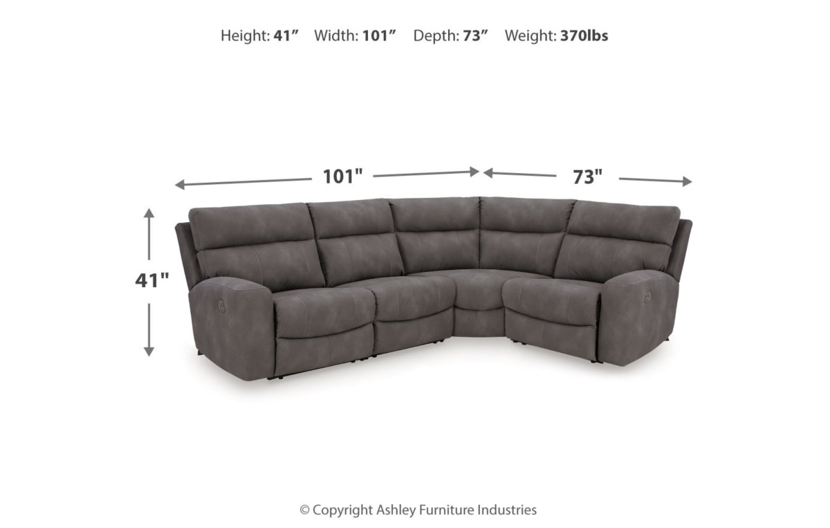 Next-Gen Durapella 4-Piece Power Reclining Sectional