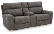 Next-Gen Durapella 3-Piece Power Reclining Sectional Loveseat with Console