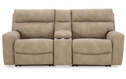 Next-Gen Durapella 3-Piece Power Reclining Sectional Loveseat with Console