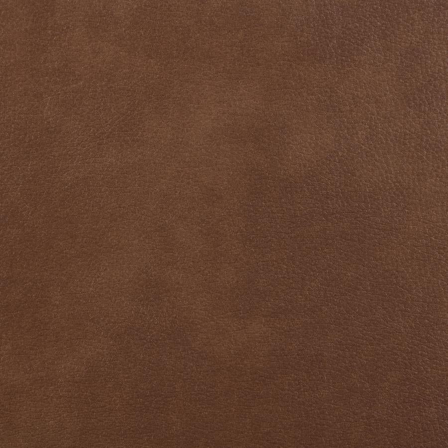 Greenfield Upholstered Power Reclining Loveseat Saddle Brown