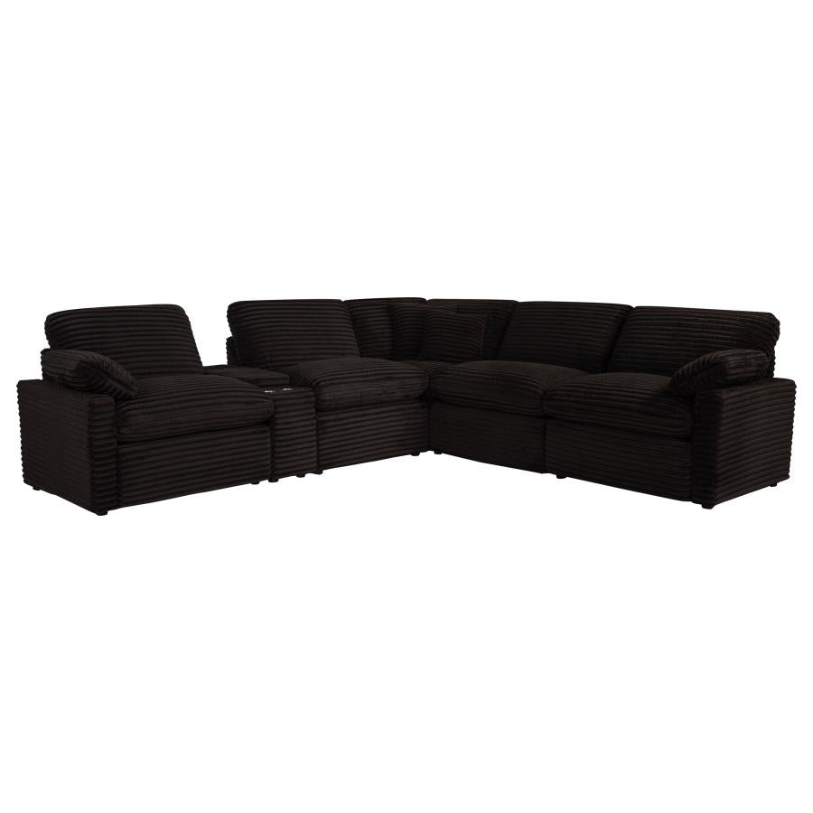 Collins 6-piece Modular Power Reclining Sectional Chocolate Brown
