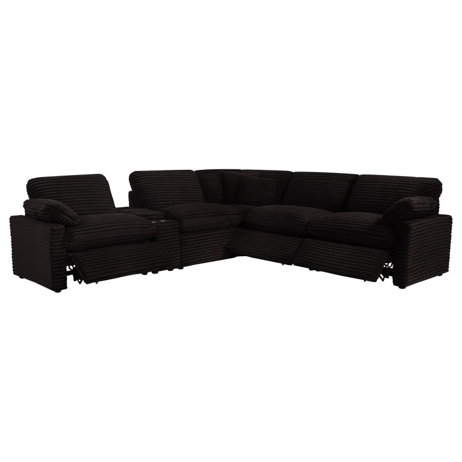 Collins 6-piece Modular Power Reclining Sectional Chocolate Brown